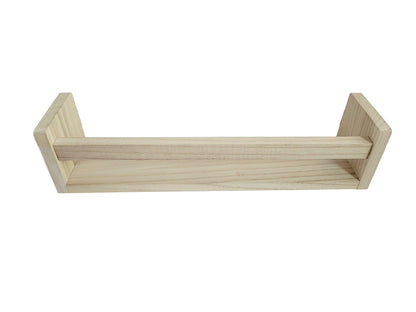 Nursery Floating Book Shelves Light Wood - Set of 2