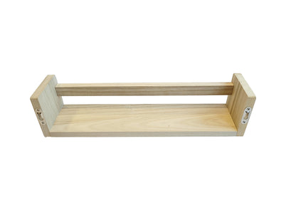 Nursery Floating Book Shelves Light Wood - Set of 2