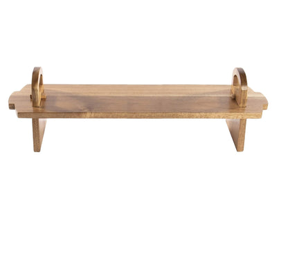 Acacia Wood Raised Serving Platter - Large