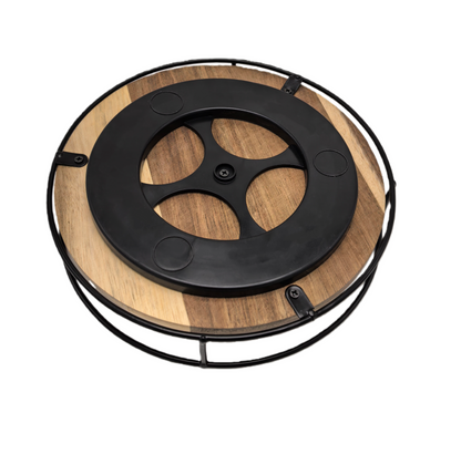 Round Acacia Lazy Susan Cupboard Organiser