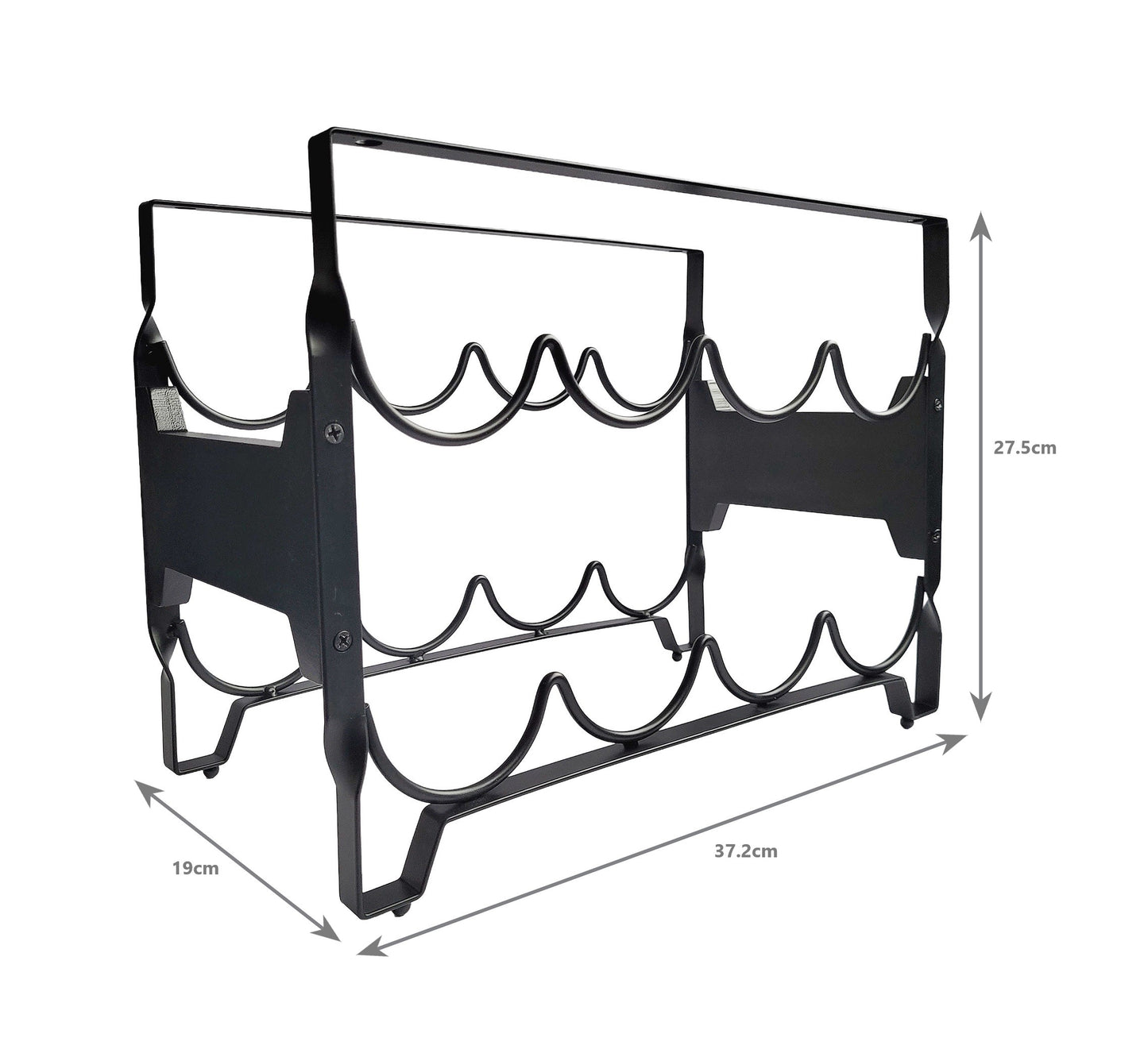 8 Bottle Metal Wine Rack