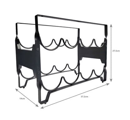 8 Bottle Metal Wine Rack