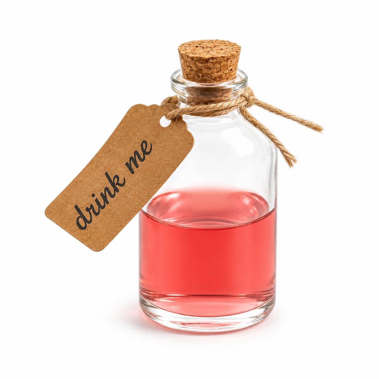 Mini 50ml Glass Bottles with Decorative Labels - Set of 12