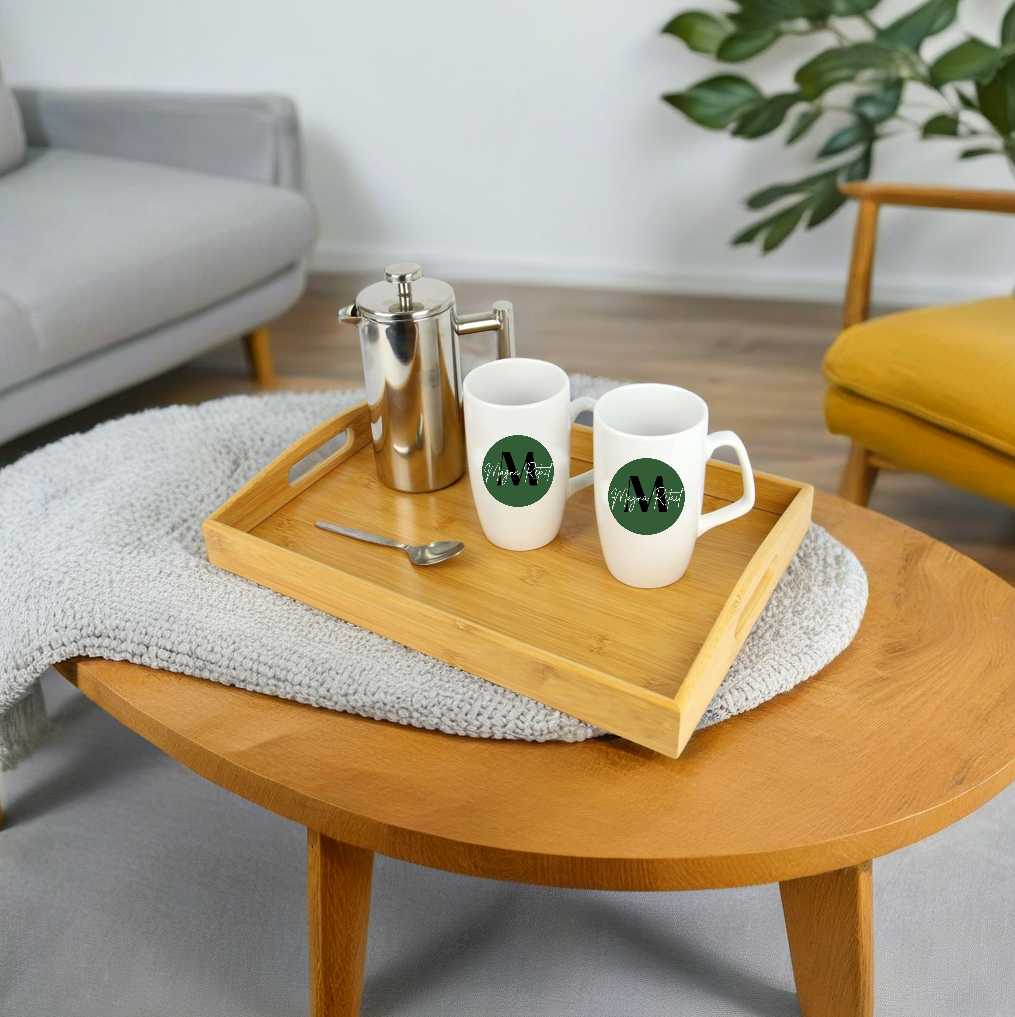 Bamboo Serving Trays - Set of 3
