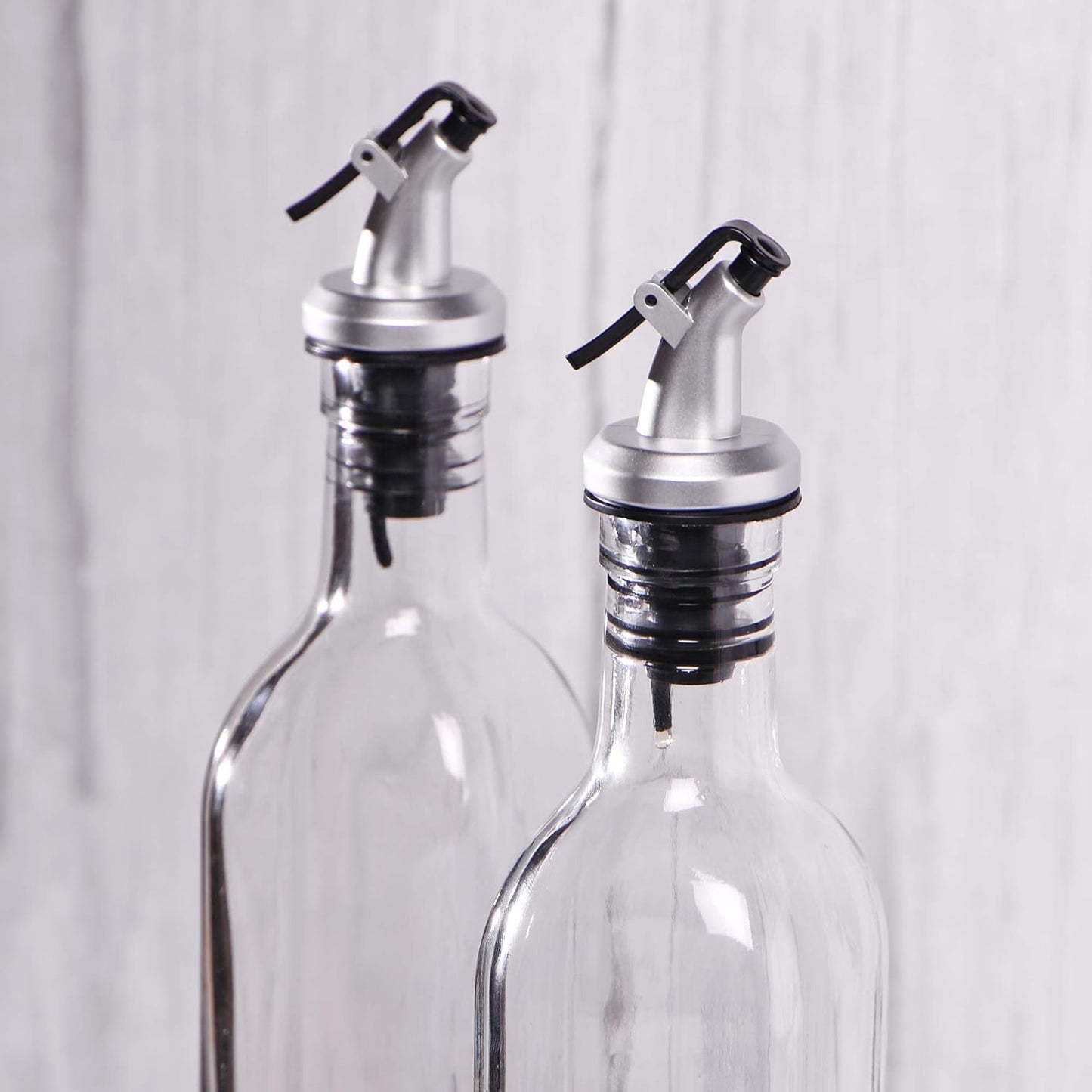 Oil and Vinegar Dispenser Bottles - 500ml Pack of 4