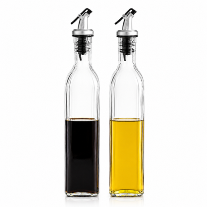 Oil and Vinegar Dispenser Bottles - 500ml Pack of 4