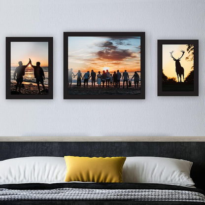 Assorted Photo Frames Set of 10 - Black