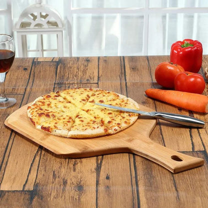 12" Bamboo Pizza Peel & Serving Board