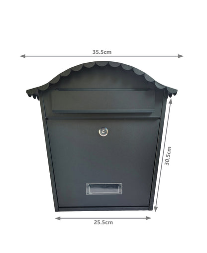 Outdoor Post Box - Matt Black