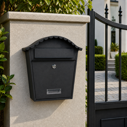 Outdoor Post Box - Matt Black