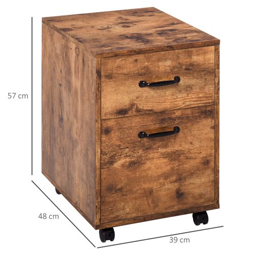 Roll File Cabinet with Drawers
