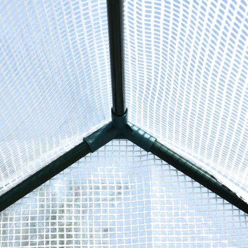 Walk in Garden Greenhouse with Shelves Steeple (186L x 120W x 190H cm) in White