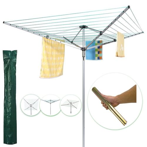Rotary Airer Dryer with Cover & Metal Spike