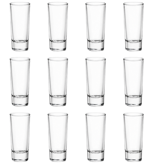 Large Shot Glasses 60ml - Set of 12