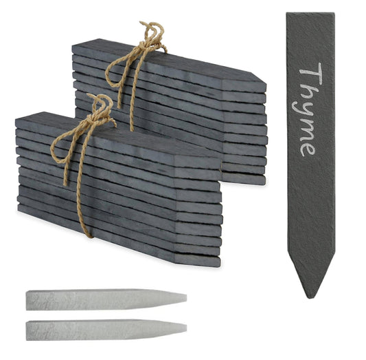 Slate Plant Markers - Set of 20