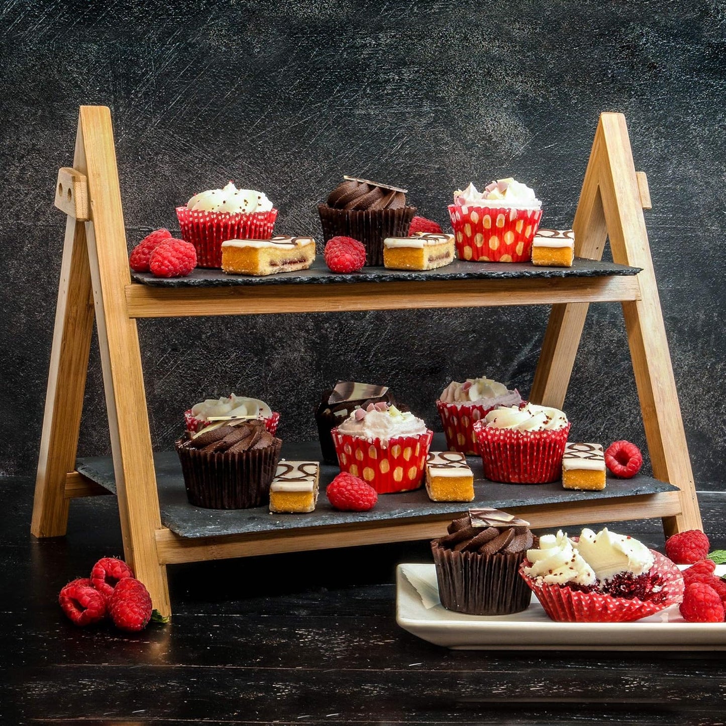 2-Tier Slate Cake Stand