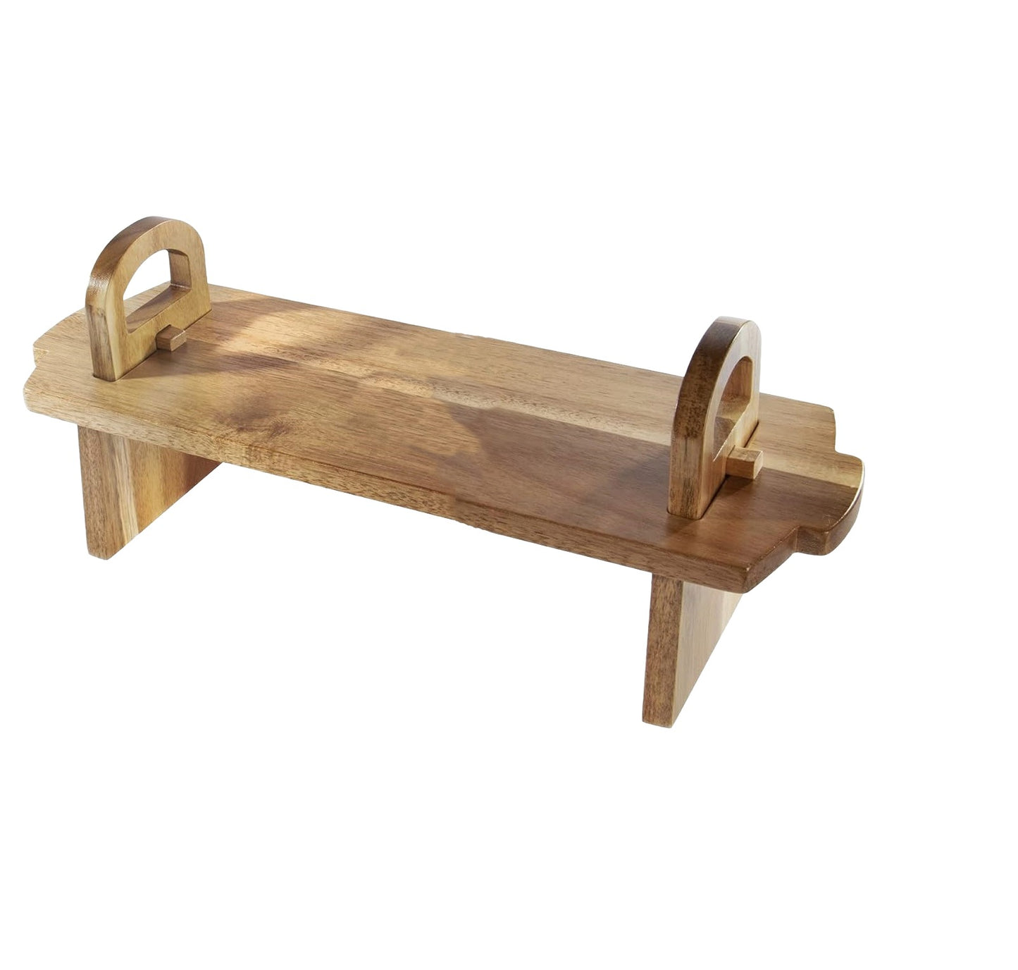 Acacia Wood Raised Serving Platter - Small