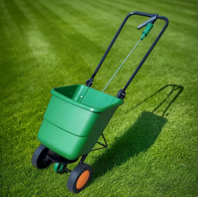 Trolley Lawn Seed Spreader
