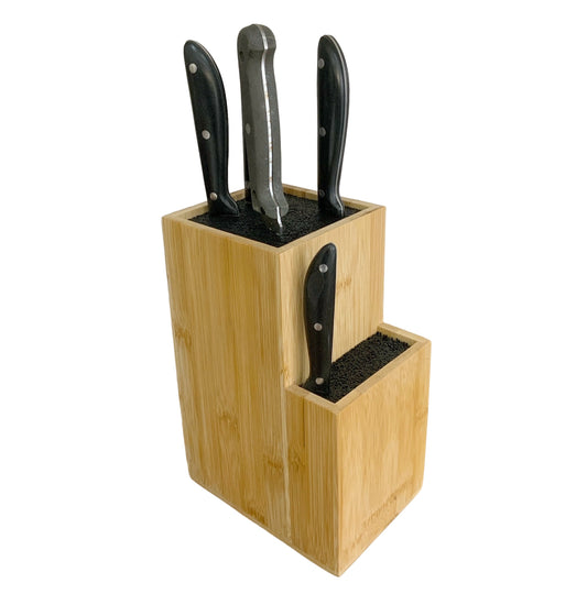 Universal Bamboo Knife Block