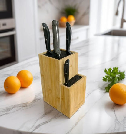 Universal Bamboo Knife Block