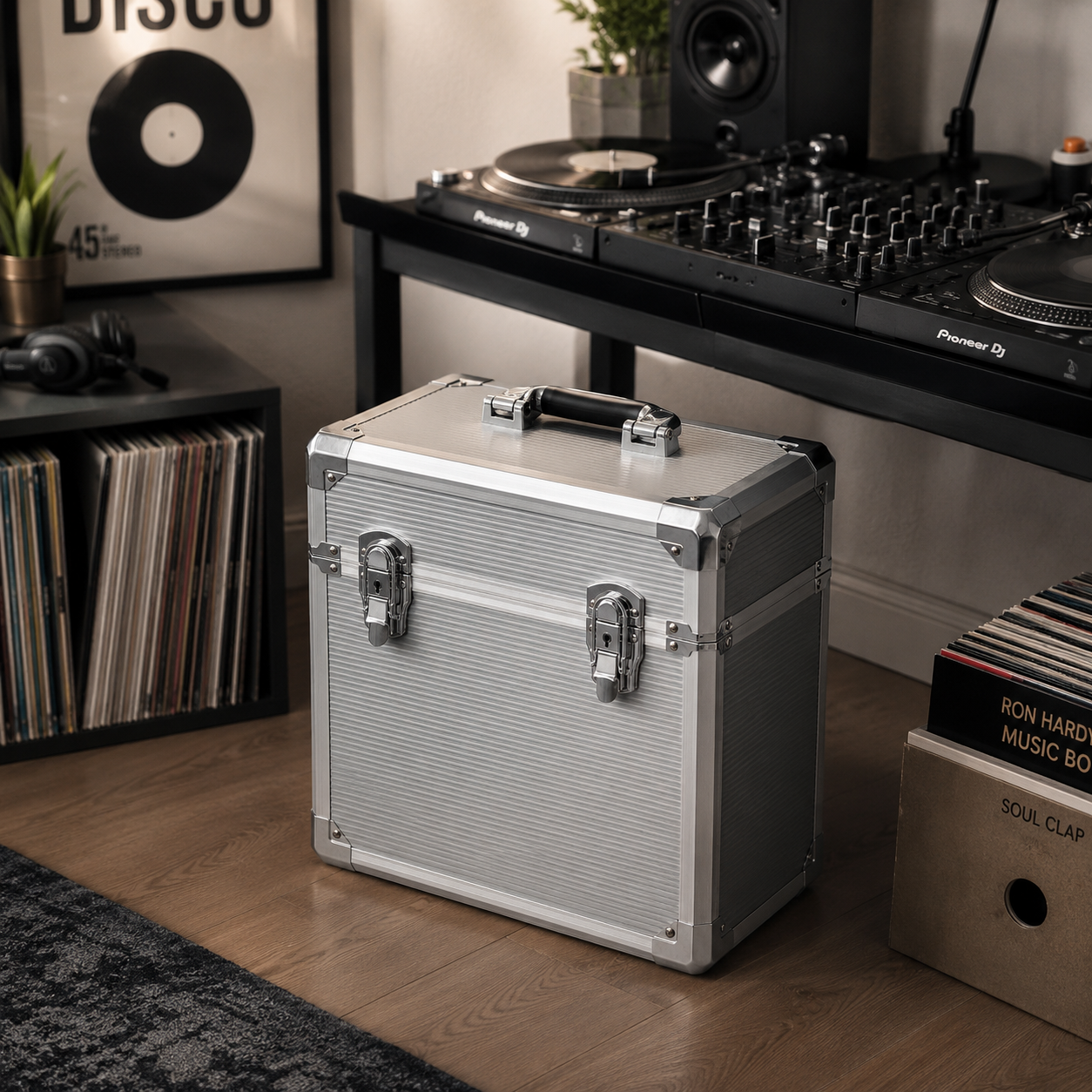 Vinyl LP 12" Heavy Duty Lockable Storage Box
