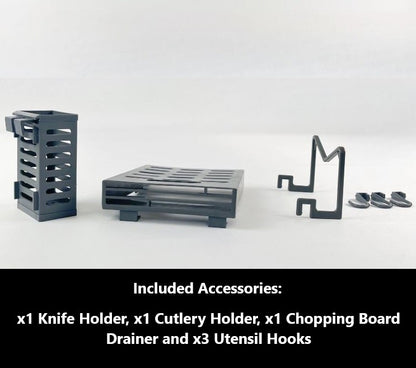 3-Tier Sink Dish Drainer Rack