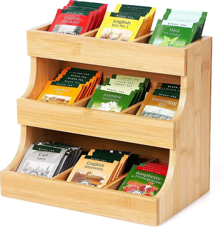 3-Tier Bamboo Tea Organiser