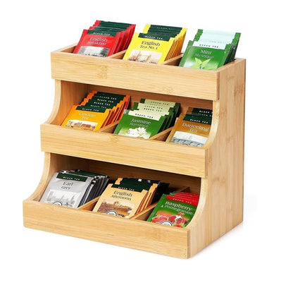 3-Tier Bamboo Tea Organiser