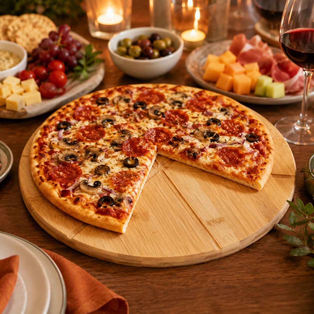 Bamboo Pizza Cutting Board