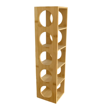 Bamboo 5 Bottle Wine Rack - Single Pack
