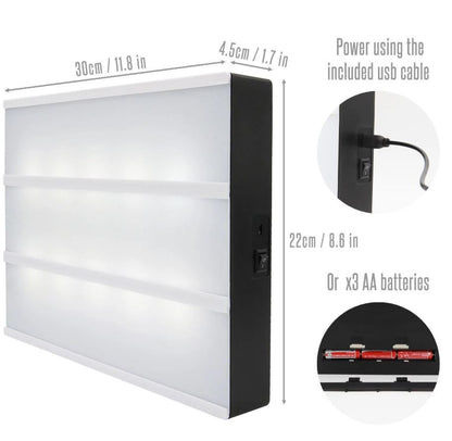 A4 Lightbox with 205 Letters & Emoji