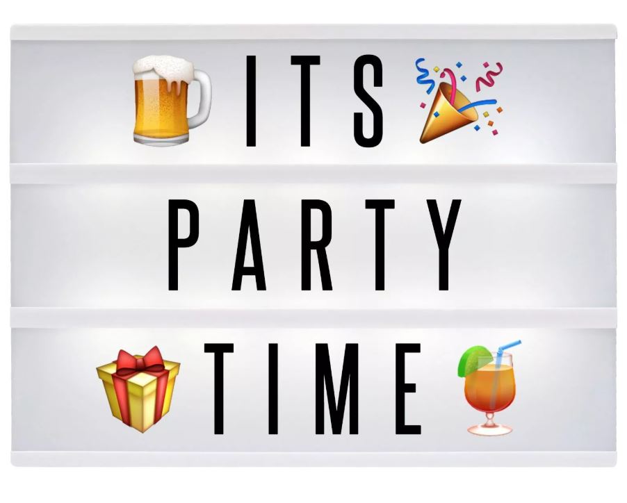 A4 Lightbox with 205 Letters & Emoji