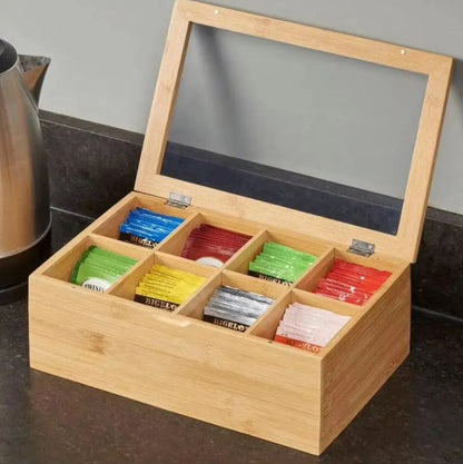 Bamboo Tea Storage Box