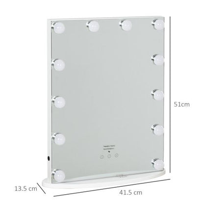 Hollywood Makeup Mirror with Led Light Dimmer