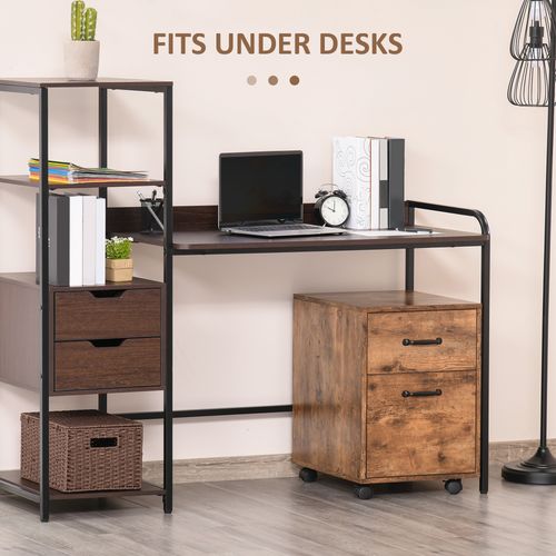 Roll File Cabinet with Drawers
