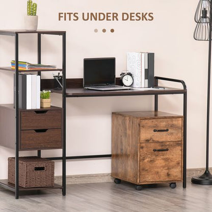 Roll File Cabinet with Drawers