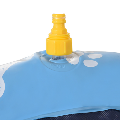 Splash Pad Sprinkler for Pets Dog Bath Pool Non-Slip Outdoor Blue - 170cm