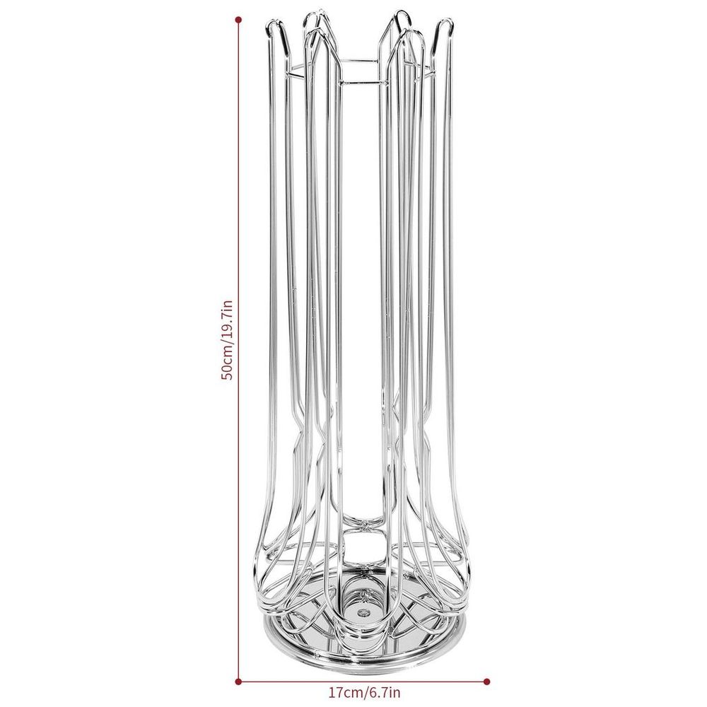 48 POD CHROME COFFEE POD STAND