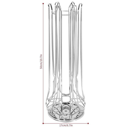 48 POD CHROME COFFEE POD STAND