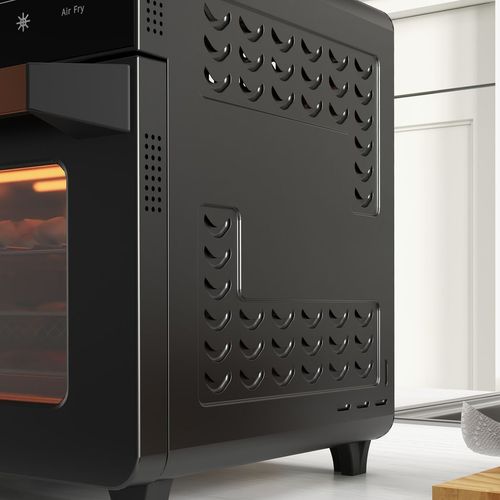 Air Fryer Oven 20L Countertop Mini Oven with 17 Pre-sets 1400W in Black