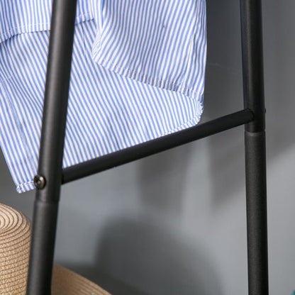 Clothes Rack 2-Tier A Shaped Steel in Black