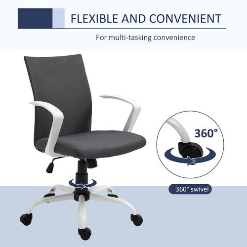 Swivel Office Chair in Dark Grey