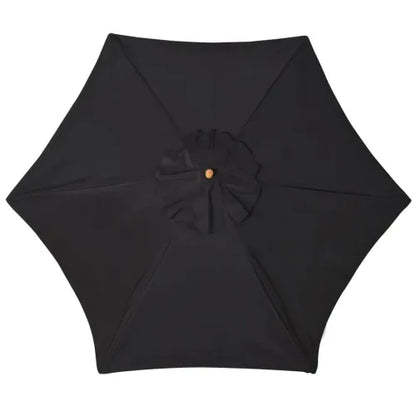 2.5m Wood Garden Parasol in Black