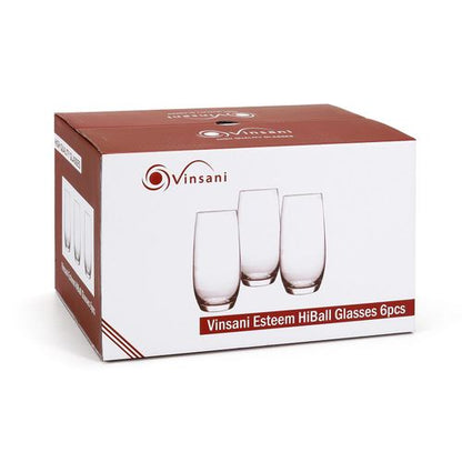 Esteem Highball Glasses - Set of 6