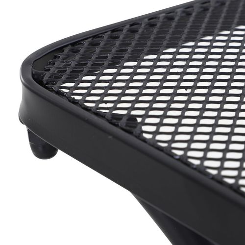 quare Metal Outdoor Patio Table 45cm - Black