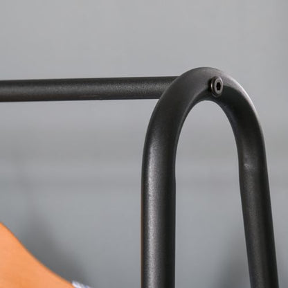 Clothes Rack 2-Tier A Shaped Steel in Black