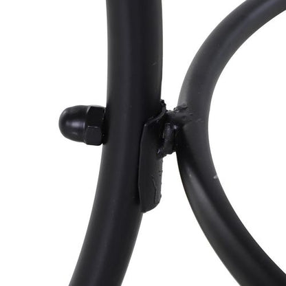 quare Metal Outdoor Patio Table 45cm - Black