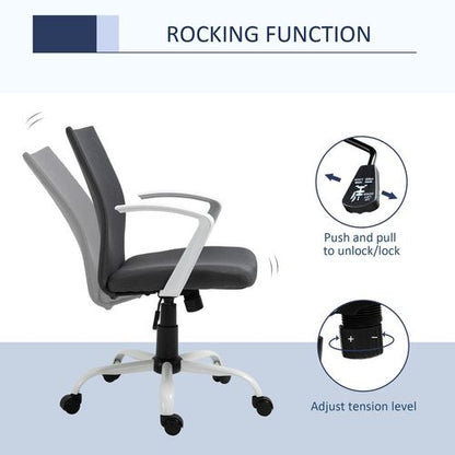 Swivel Office Chair in Dark Grey