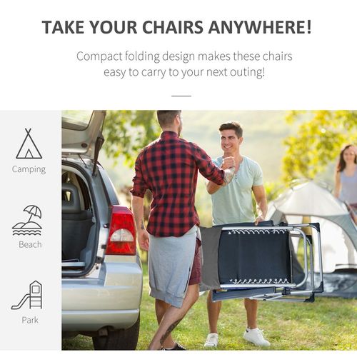 Reclining Zero Gravity Chairs in Dark Grey - Set of 2