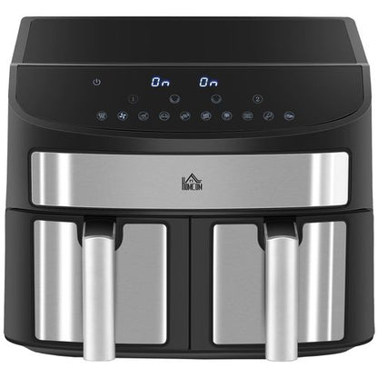 Oil Free Dual Air Fryer 10-in-1 8L with Sync Cook & Sync Finish Timer 2400W